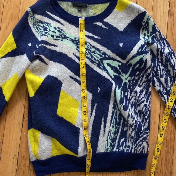 J Crew Fun Multicolored Wool and Cashmere Sweater - Picture 4 of 4